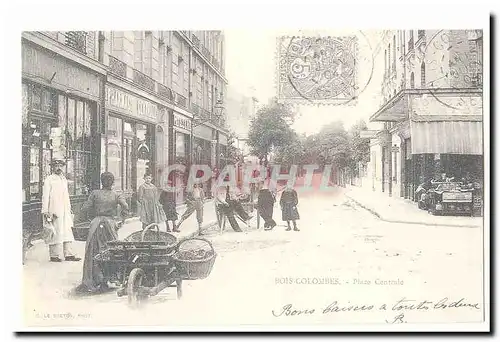 Bois Colombes Ansichtskarte AK Place centrale (reproduction)