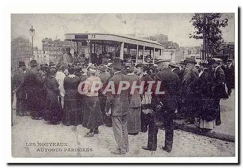 Les nouveaux autobus parisiens Ansichtskarte AK (reproduction)