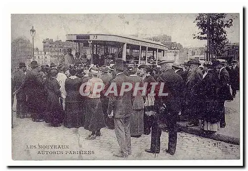 Les nouveaux autobus parisiens Cartes postales (reproduction)