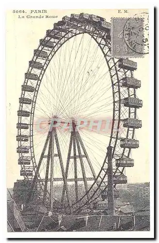 Paris Cartes postales La grande roue (reproduction)