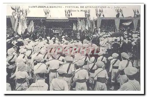 Saint Ouen l&#39Aumone Cartes postales FEstival de gymnastique du 7 juillet 1912 (reproduction)