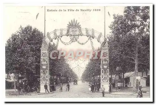 Cartes postales Entree de la Fete de Neuilly 1909 (reproduction)