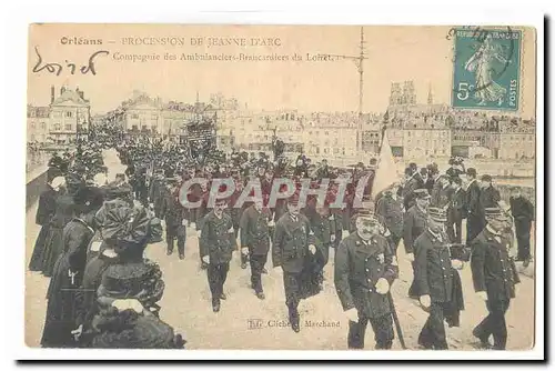 Orleans Cartes postales Compagnie des ambulanciers Brancardiers du Loiret TOP