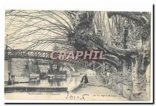 Montargis Cartes postales La passerelle