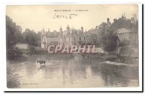 Montargis Cartes postales L&#39abreuvoir (cheval)