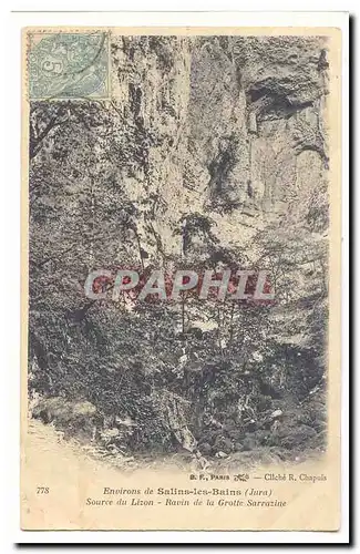 Environs de Salins les Bains Ansichtskarte AK Source de Lizon Ravin de la grotte Sarrazine