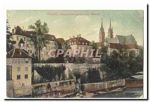Basel Cartes postales Deutschrittergarten mit Munster