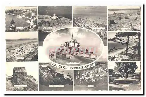 Le Mont Saint Michel Cartes postales moderne Le cote d'emeraude