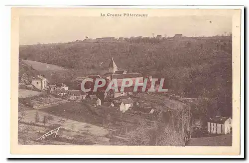 La Creuse pittoresque Ansichtskarte AK Vue d&#39ensemble du village de Gargilesse
