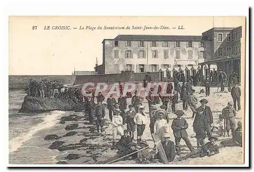 Le CRoisic Ansichtskarte AK La plage du sanatorium de Saint Jean de Dieu