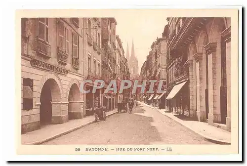 Bayonne Cartes postales Rue du Pont neuf (dont Credit Lyonnais Maison Rigaud)