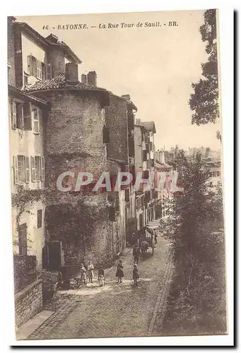 Bayonne Ansichtskarte AK La rue Tour de Sault