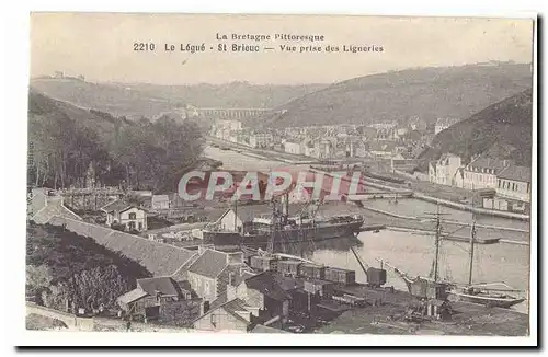 Saint Brieuc Legue Cartes postales Vue prise des ligneries (bateaux)