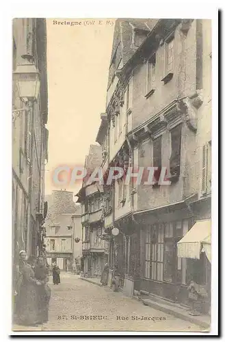 Saint Brieuc Cartes postales Rue St Jacques (animee)