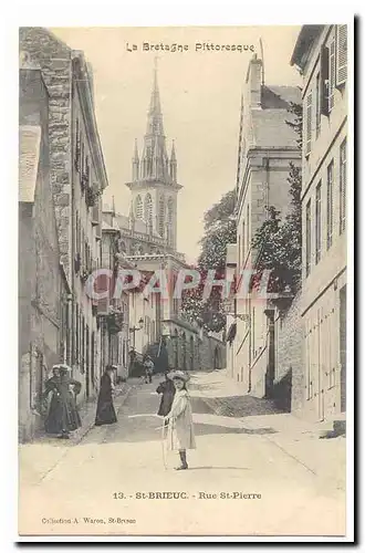 Saint Brieuc Cartes postales Rue St Pierre (animee)