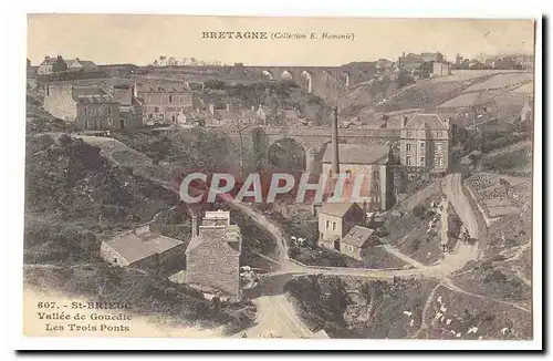 Saint Brieuc Cartes postales Vallee de Gouedic Les trois ponts