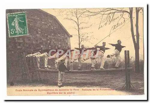 Joinville le Pont Cartes postales Ecole normale de gymnastique et d�escrime Equilibre sur la poutre