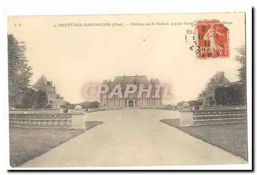 Neuvy sur Barangeon Cartes postales Chateau de St Hubert (facade Nord)