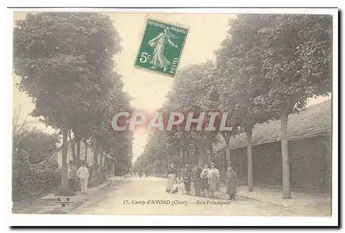 Camp d'Avord Cartes postales Rue principale (animee)