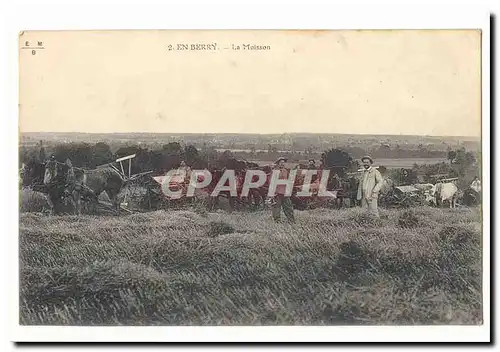 En Berry Ansichtskarte AK La moisson TOP (agriculture metiers)