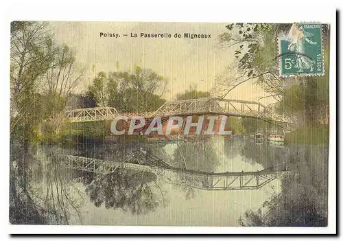 Poissy Cartes postales La passerelle de Mogneaux