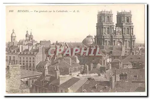 Rennes Ansichtskarte AK Vue generale sur la cathedrale