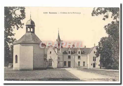 Rennes Ansichtskarte AK Chateau de la Prevalaye