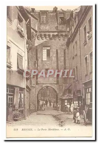 Rennes Cartes postales La porte Mordelaise (animee)