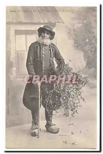 Cartes postales Marchand de Gui de Bretagne Porte Bonheur