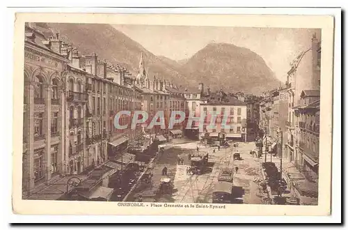 Grenoble Cartes postales Place Grenette et la Saint Eynard