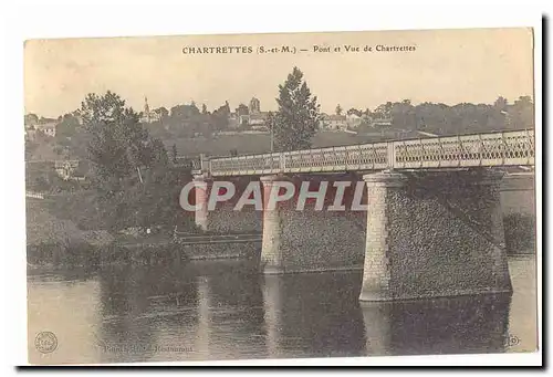 Chartrettes Cartes postales Pont et vue de Chartrettes