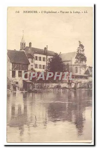 Nemours Cartes postales L&#39orphelinat Vue sur le Loing