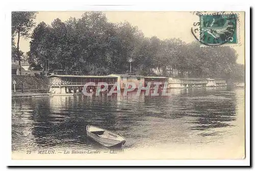 Melun Cartes postales Les bateaux lavoirs