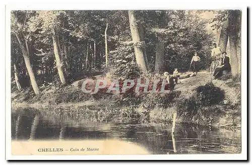 Chelles Cartes postales Coin de Marne (pecheur)