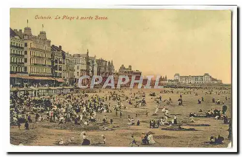 Ostende Ansichtskarte AKla plage a maree basse