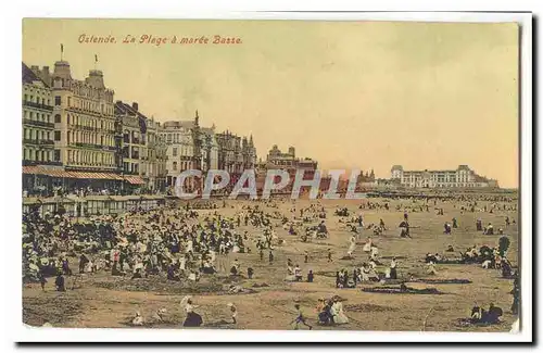 Ostende Cartes postalesla plage a maree basse