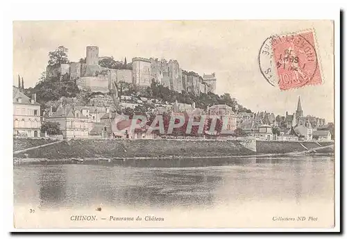 Chinon Cartes postales Panorama du chateau