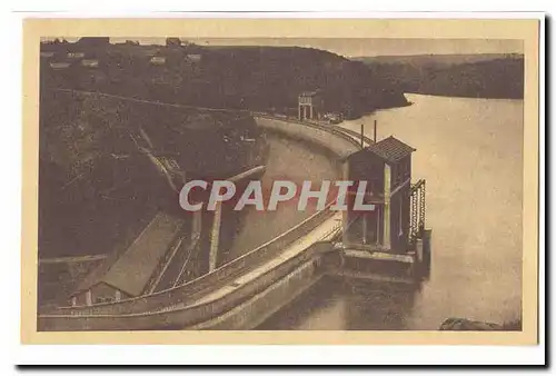 Eguzon Cartes postales Vue d'ensemble des vannes de l'usine et des batiments ouvriers