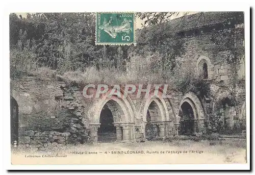 Saint Leonard Cartes postales Ruines de l&#39abbaye de l&#39Artige
