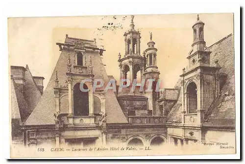 Caen Ansichtskarte AK Lucarnes de l&#39ancien hotel de Valois