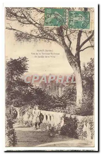 Sable Ansichtskarte AK Vue de la Terrasse italienne du jardin de la ville