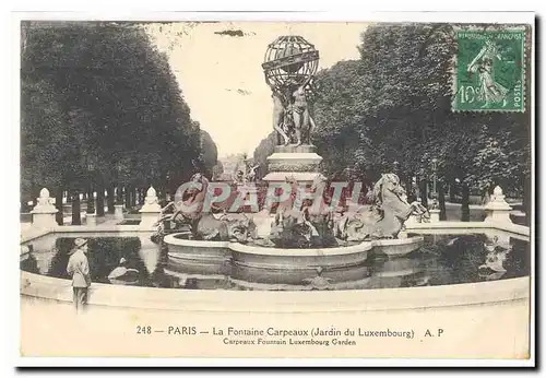 Paris Cartes postales La fontaine Carpeaux (jardin du Luxembourg)