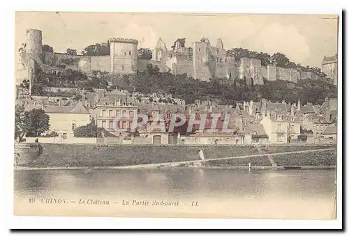 Chinon Cartes postales Le chateau La partie Sud Ouest