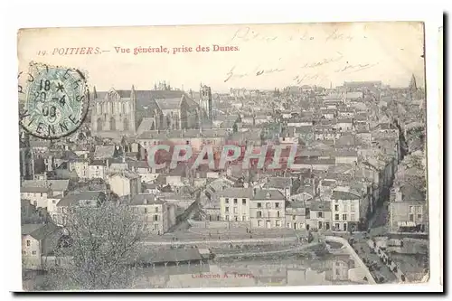 Poitiers Ansichtskarte AK Vue generale prise des Dunes