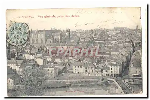 Poitiers Cartes postales Vue generale prise des Dunes