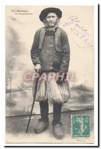 Quimper Ansichtskarte AK Un vieux breton