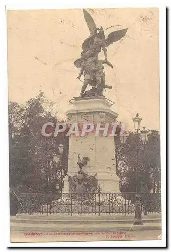 Chaumont Cartes postales Aux enfants de la Haute MArne morts pour la patrie