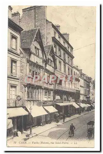 Caen Ansichtskarte AK Vieilles maisons rue Saint Pierre