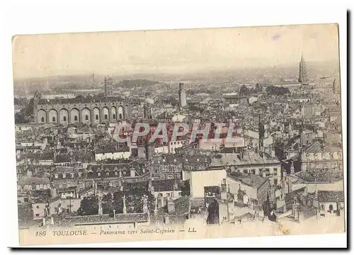 Toulouse Ansichtskarte AK Panorama vers Saint Cyprien