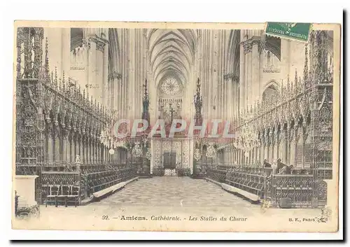 Amiens Cartes postales Les stalles du choeur